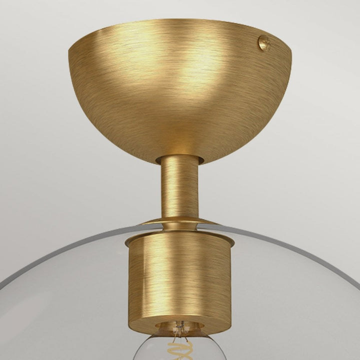 Alora Mood ALM-JUDE-SF-GD-CL Jude 1 Light Semi-Flush Brushed Gold
