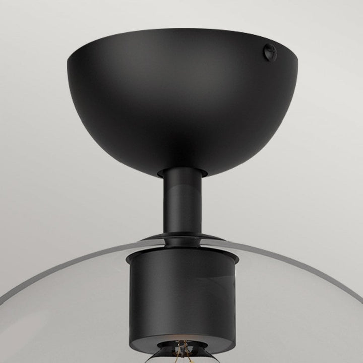 Alora Mood ALM-JUDE-SF-MB-CL Jude 1 Light Semi-Flush Matte Black