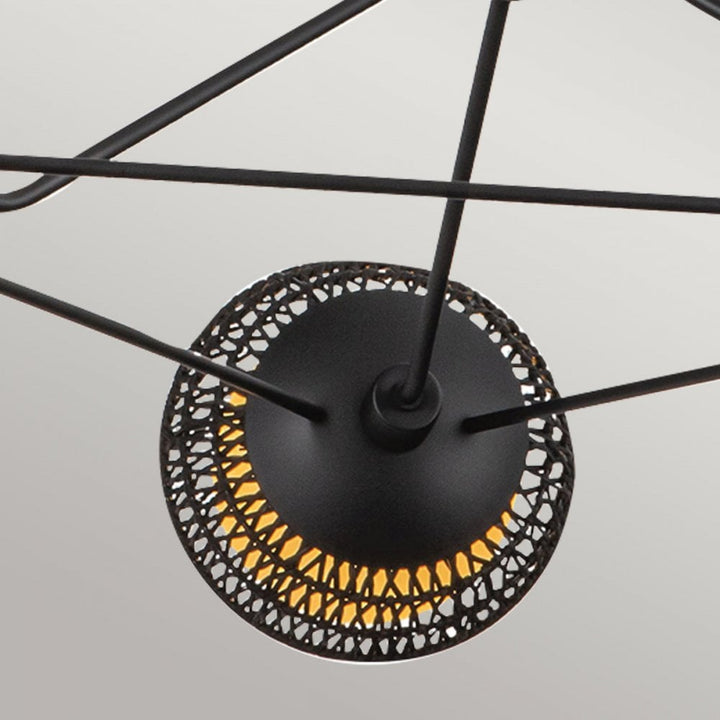 Alora Mood ALM-PERTH3-BK Perth 3 Light Chandelier Matte Black