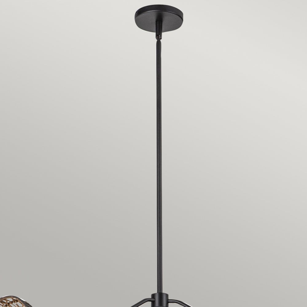 Alora Mood ALM-PERTH3-BK Perth 3 Light Chandelier Matte Black