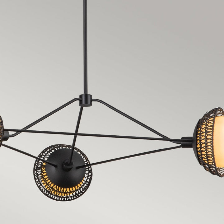 Alora Mood ALM-PERTH3-BK Perth 3 Light Chandelier Matte Black
