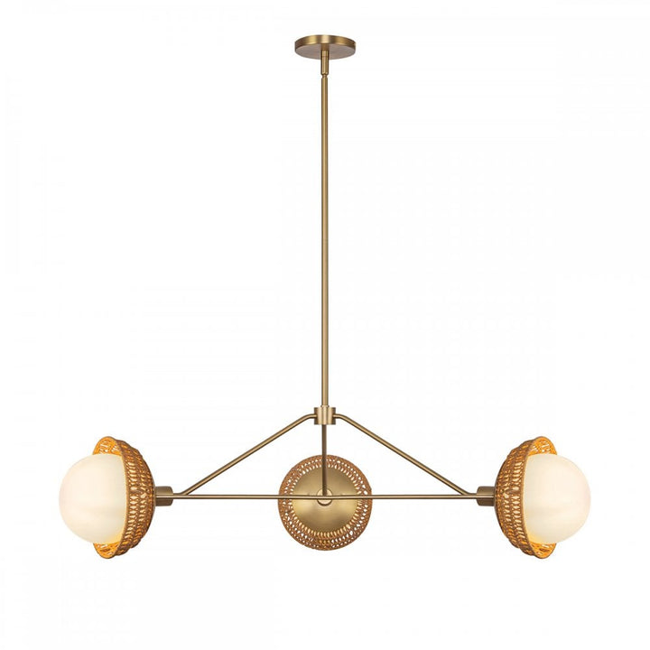 Alora Mood ALM-PERTH3-GD Perth 3 Light Chandelier Brushed Gold