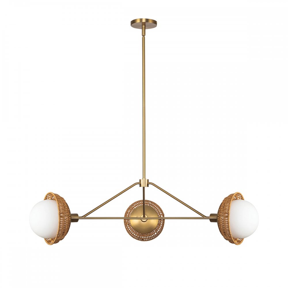 Alora Mood ALM-PERTH3-GD Perth 3 Light Chandelier Brushed Gold