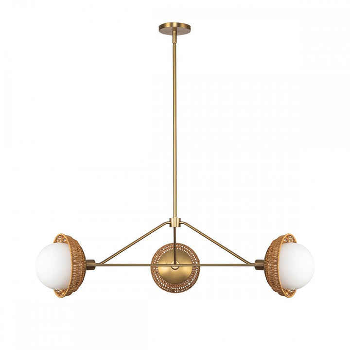 Alora Mood ALM-PERTH3-GD Perth 3 Light Chandelier Brushed Gold