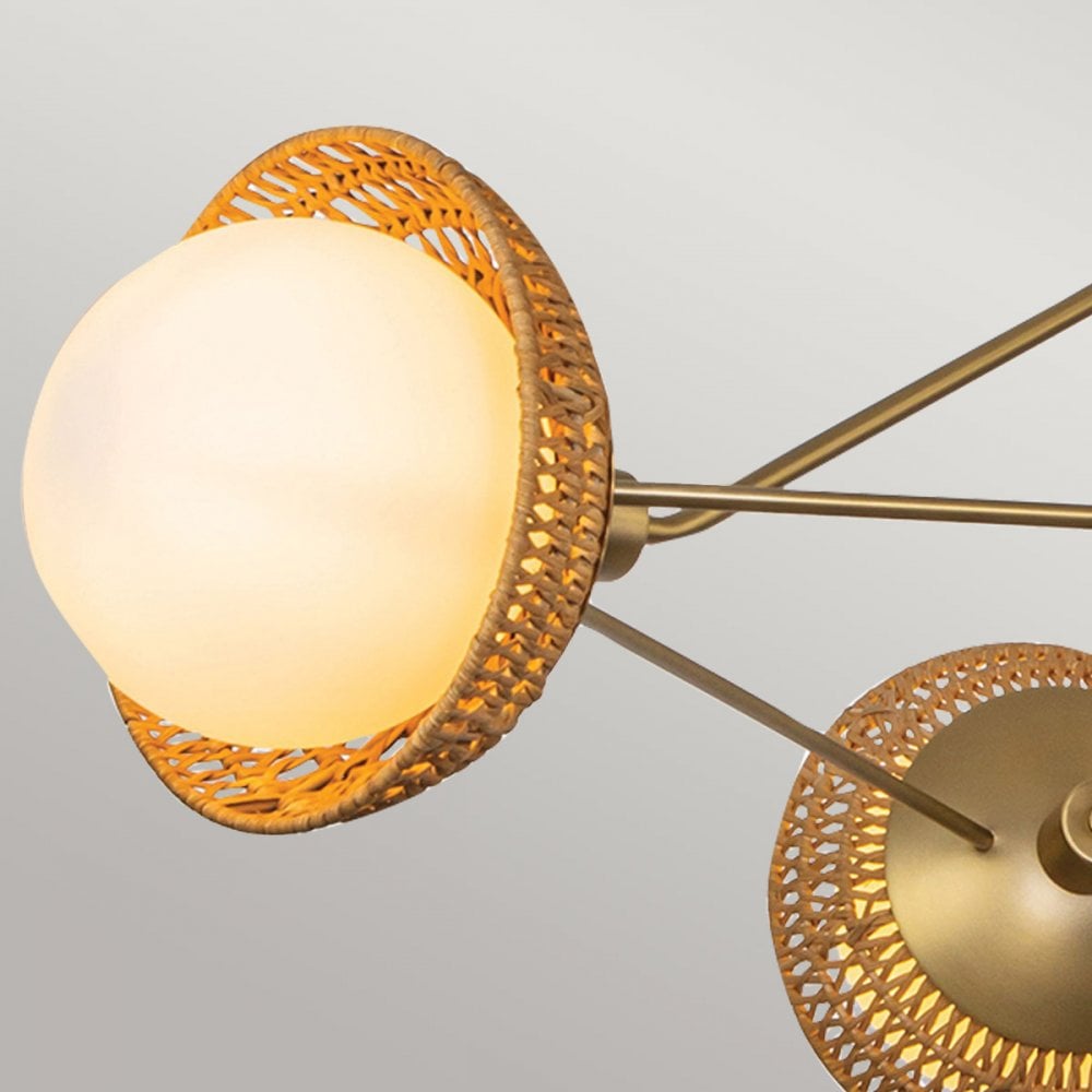 Alora Mood ALM-PERTH3-GD Perth 3 Light Chandelier Brushed Gold