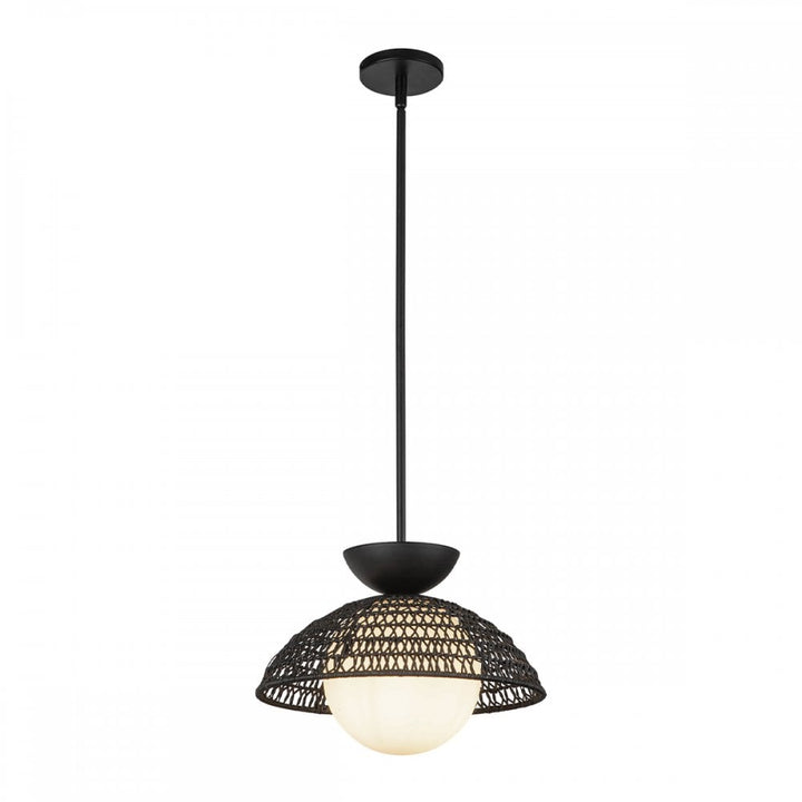 Alora Mood ALM-PERTH-P-BK Perth 1 Light Pendant Matte Black