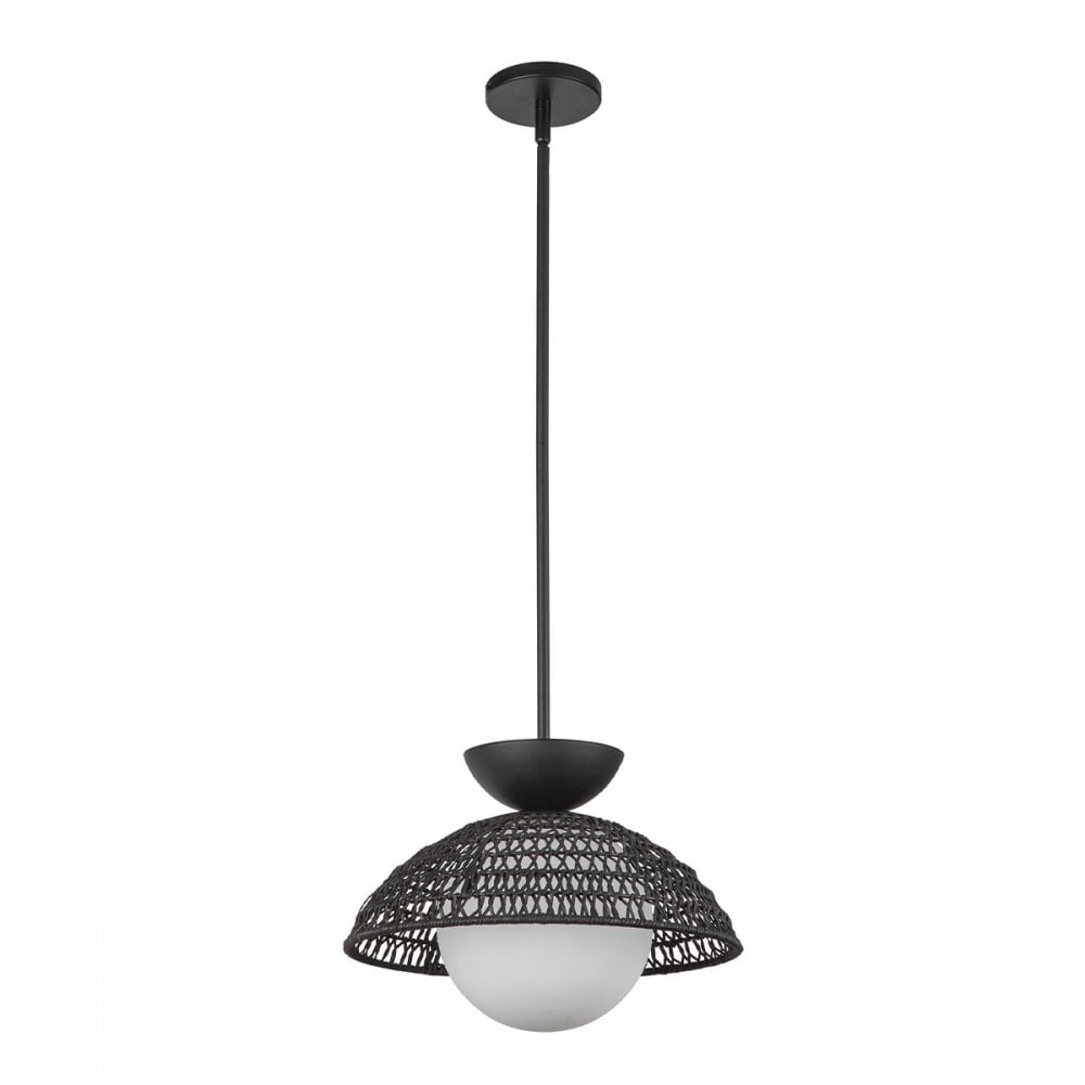 Alora Mood ALM-PERTH-P-BK Perth 1 Light Pendant Matte Black
