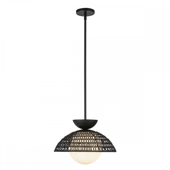 Alora Mood ALM-PERTH-P-BK Perth 1 Light Pendant Matte Black