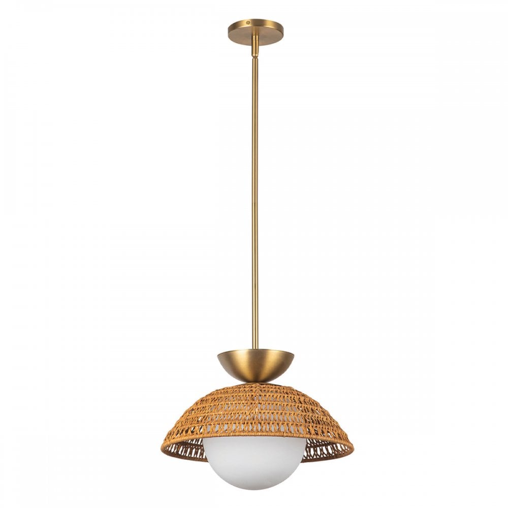 Alora Mood ALM-PERTH-P-GD Perth 1 Light Pendant Brushed Gold