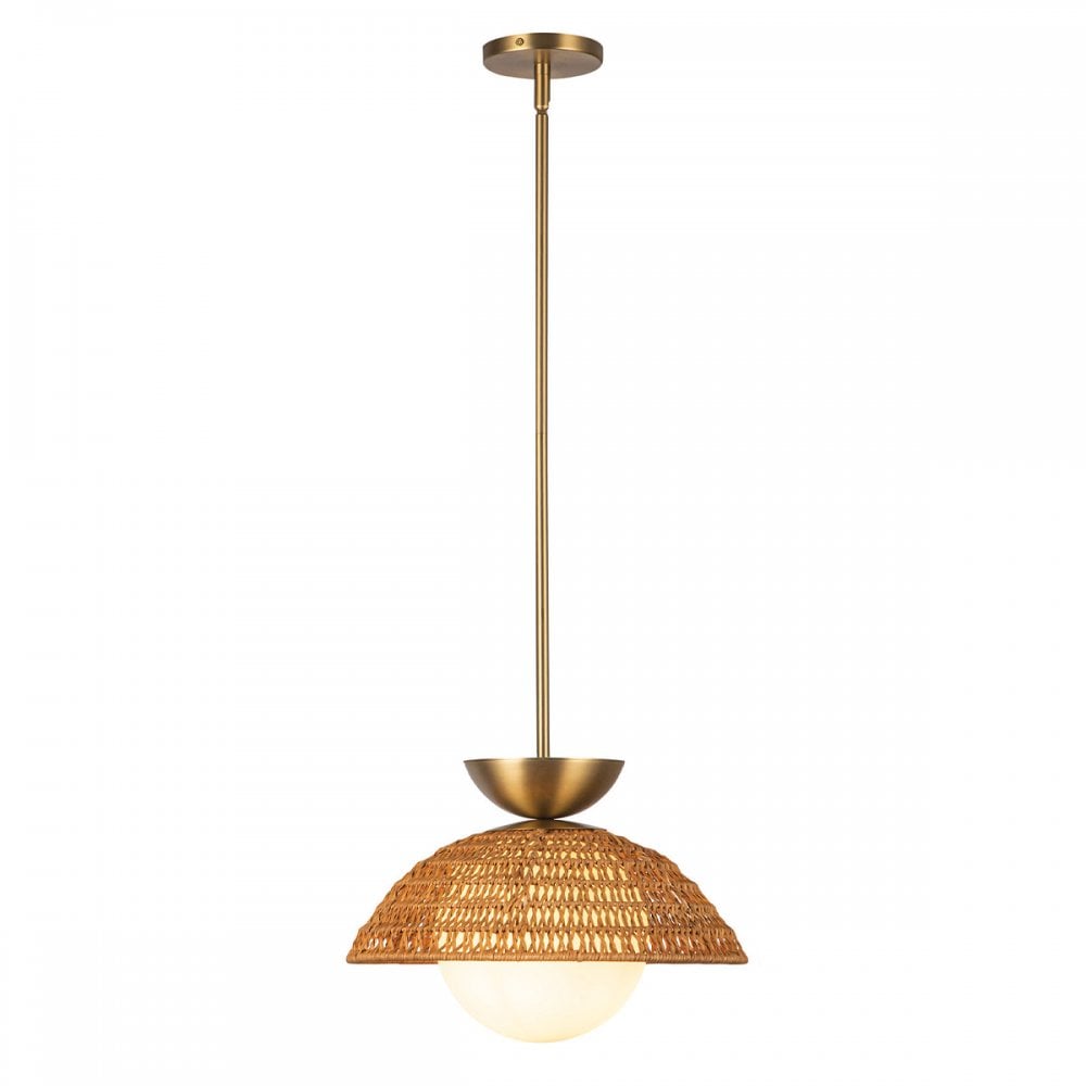 Alora Mood ALM-PERTH-P-GD Perth 1 Light Pendant Brushed Gold