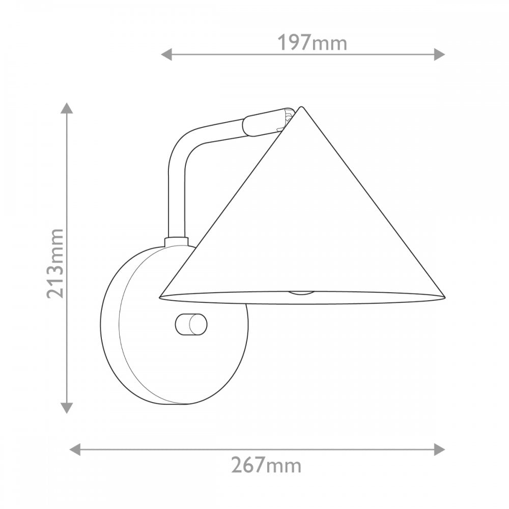 Alora Mood ALM-REMYCK-1WB-BK Remyck 1 Light Wall Light Matte Black