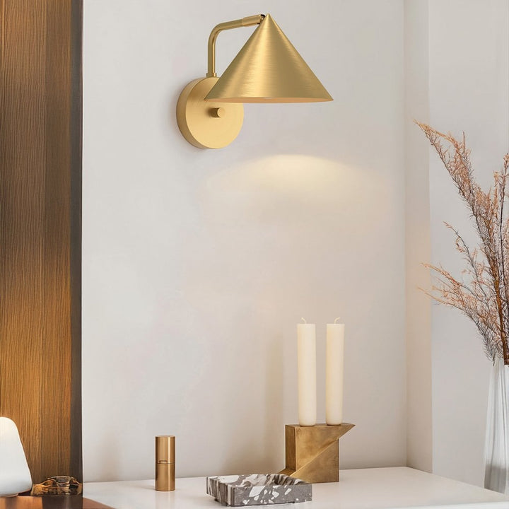 Alora Mood ALM-REMYCK-1WB-GD Remyck 1 Light Wall Light Brushed Gold