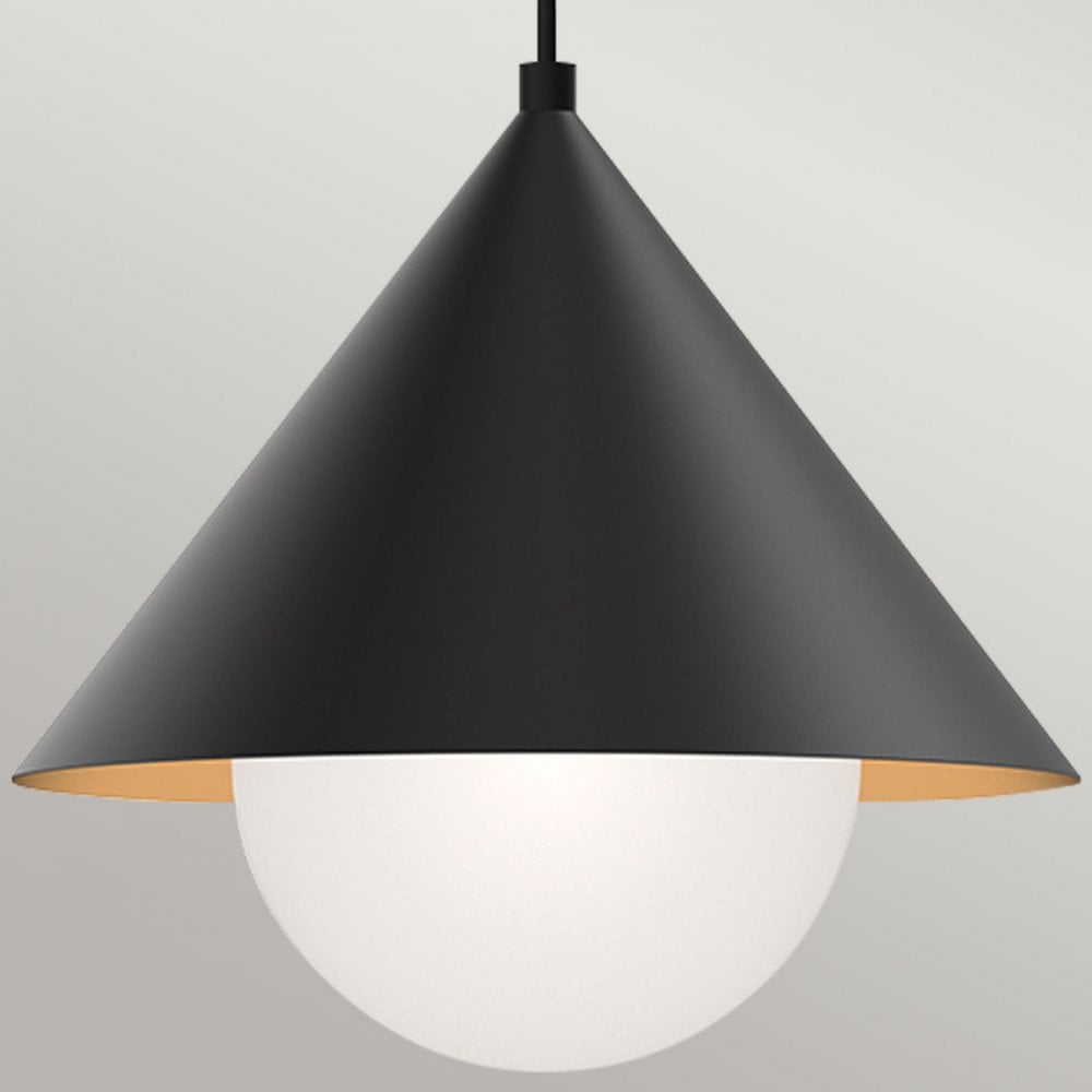 Alora Mood ALM-REMYCK-P-BK Remyck 1 Light Pendant Matte Black