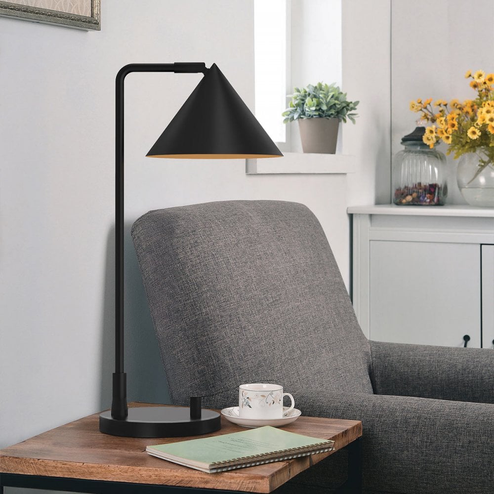 Alora Mood ALM-REMYCK-TL-BK Remyck 1 Light Table Lamp Matte Black