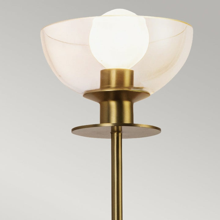 Alora Mood ALM-SYLVIA-1WB-BG-CL Sylvia 1 Light Wall Light Brushed Gold