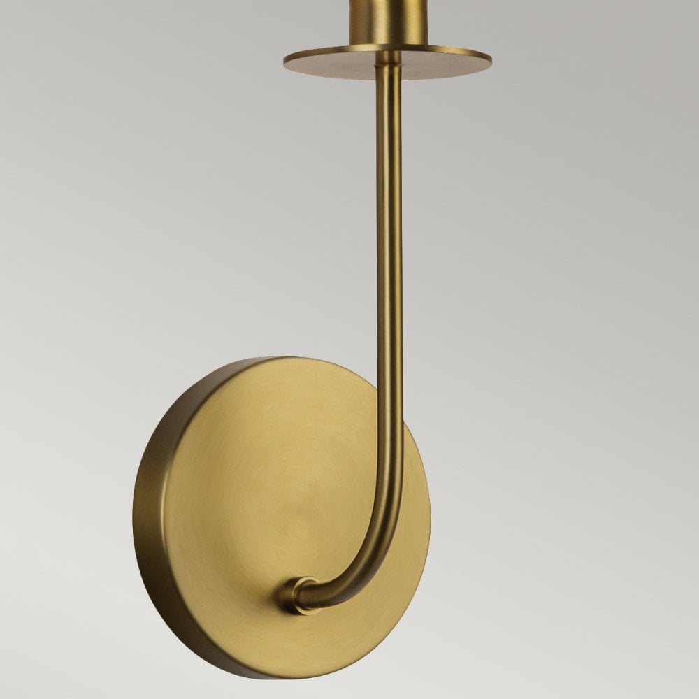 Alora Mood ALM-SYLVIA-1WB-BG-CL Sylvia 1 Light Wall Light Brushed Gold