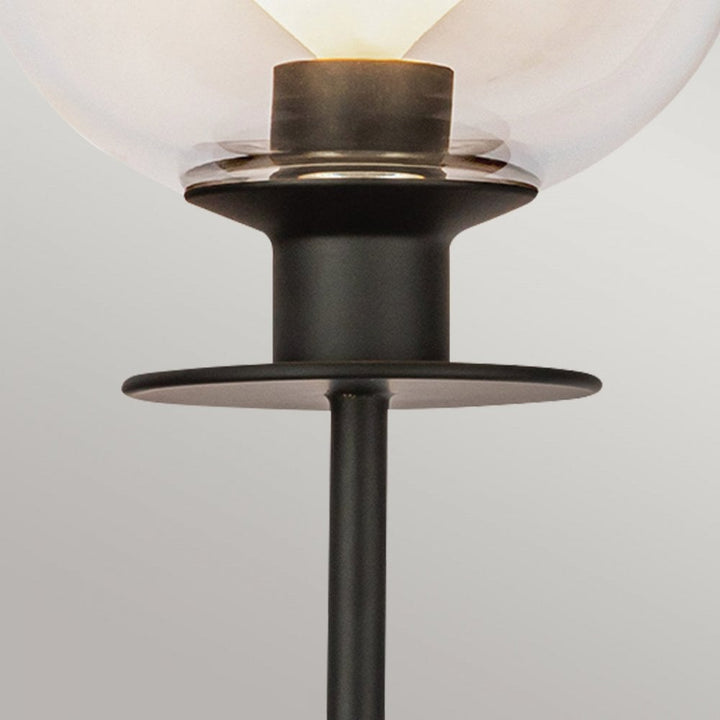 Alora Mood ALM-SYLVIA-1WB-BK-CL Sylvia 1 Light Wall Light Matte Black
