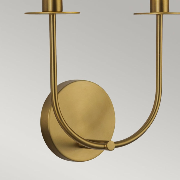 Alora Mood ALM-SYLVIA-2WB-BG-CL Sylvia 2 Light Wall Light Brushed Gold