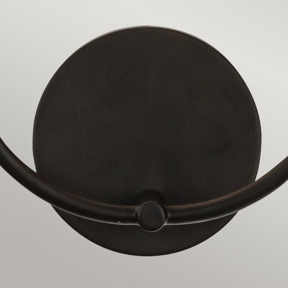 Alora Mood ALM-SYLVIA-2WB-BK-CL Sylvia 2 Light Wall Light Matte Black