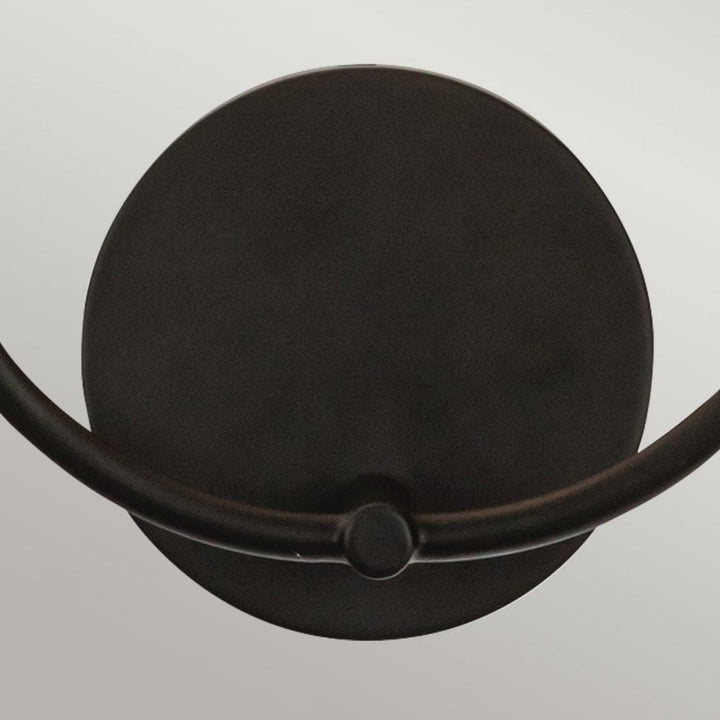 Alora Mood ALM-SYLVIA-2WB-BK-CL Sylvia 2 Light Wall Light Matte Black