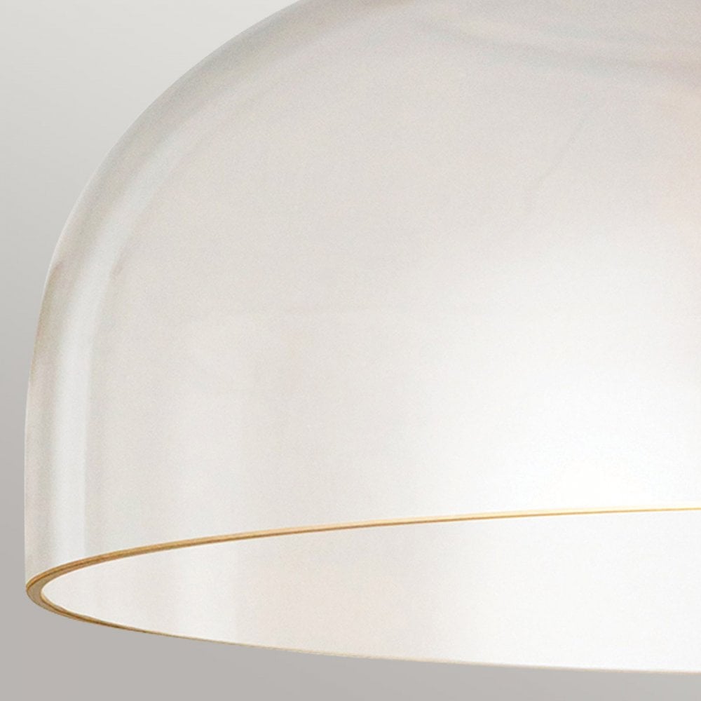 Alora Mood ALM-SYLVIA-SF-BG-CL Sylvia 1 Light Semi-Flush Brushed Gold