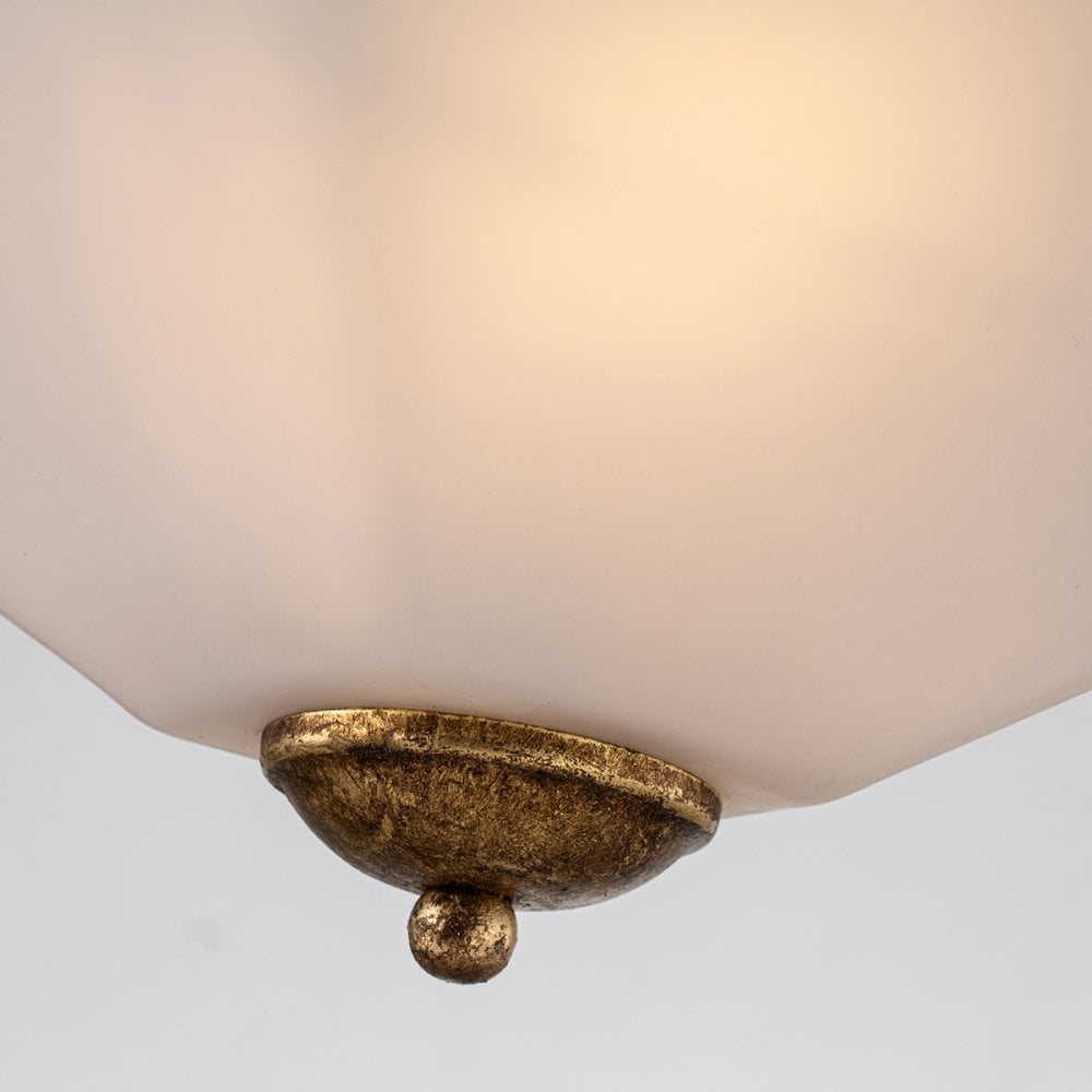 Flambeau STAR-F-S-DG Star 2 Light Flush Distressed Gold