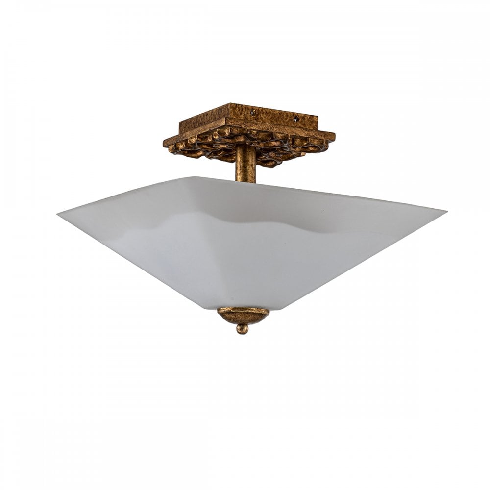 Flambeau STAR-F-S-DG Star 2 Light Flush Distressed Gold