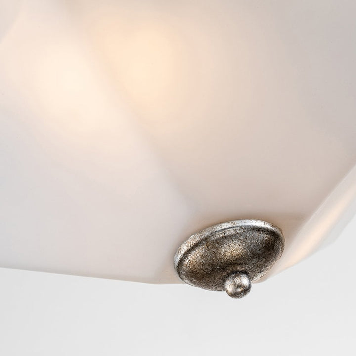 Flambeau STAR-F-S-DS Star 2 Light Flush Distressed Silver