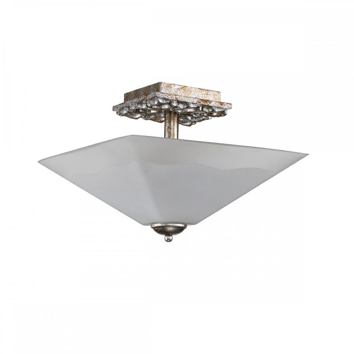 Flambeau STAR-F-S-DS Star 2 Light Flush Distressed Silver
