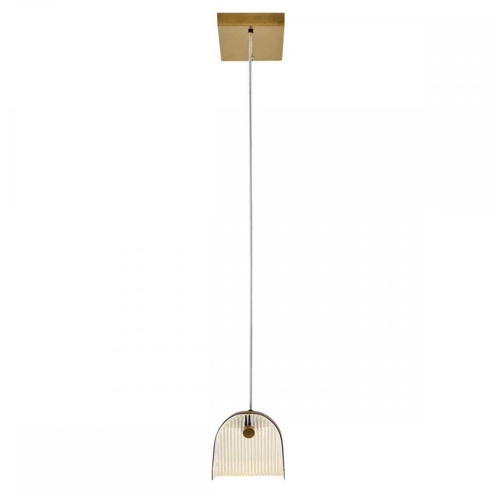 Hinkley Lighting HK-ARCO-LED-LP-117-HB Arco LED Linear Pendant Heritage Brass