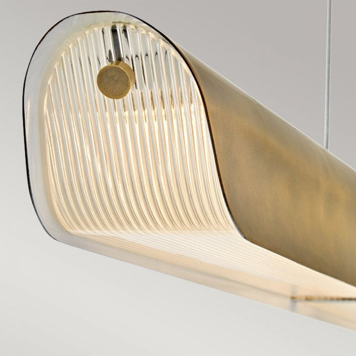 Hinkley Lighting HK-ARCO-LED-LP-117-HB Arco LED Linear Pendant Heritage Brass