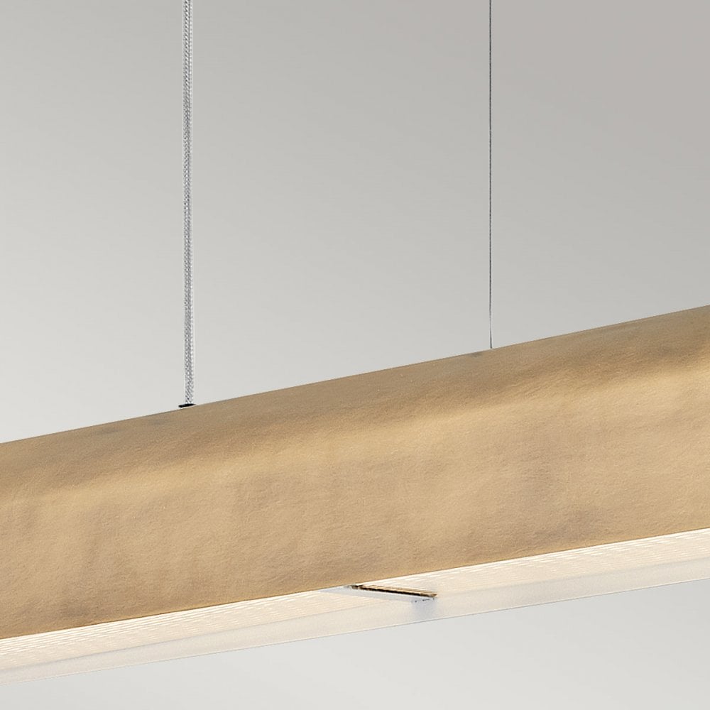 Hinkley Lighting HK-ARCO-LED-LP-117-HB Arco LED Linear Pendant Heritage Brass
