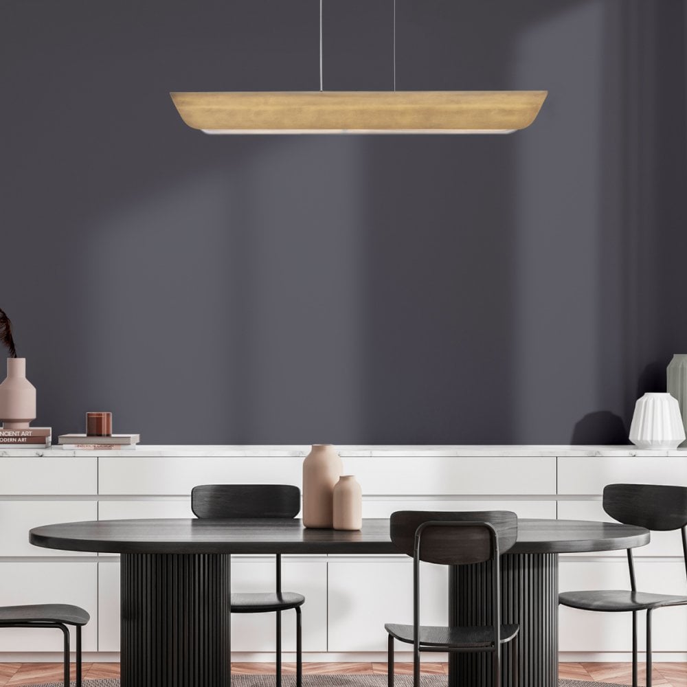 Hinkley Lighting HK-ARCO-LED-LP-117-HB Arco LED Linear Pendant Heritage Brass