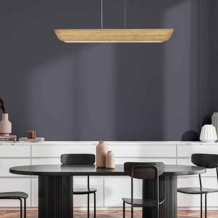 Hinkley Lighting HK-ARCO-LED-LP-117-HB Arco LED Linear Pendant Heritage Brass