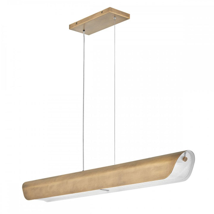 Hinkley Lighting HK-ARCO-LED-LP-117-HB Arco LED Linear Pendant Heritage Brass