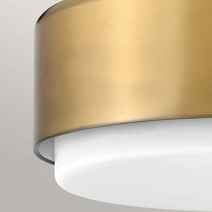 Hinkley Lighting HK-CEDRIC-F-S-BR Cedric 2 Light Flush Lacquered Brass