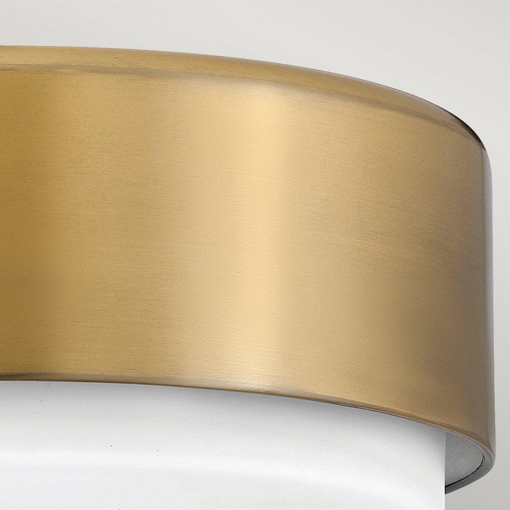 Hinkley Lighting HK-CEDRIC-F-S-BR Cedric 2 Light Flush Lacquered Brass