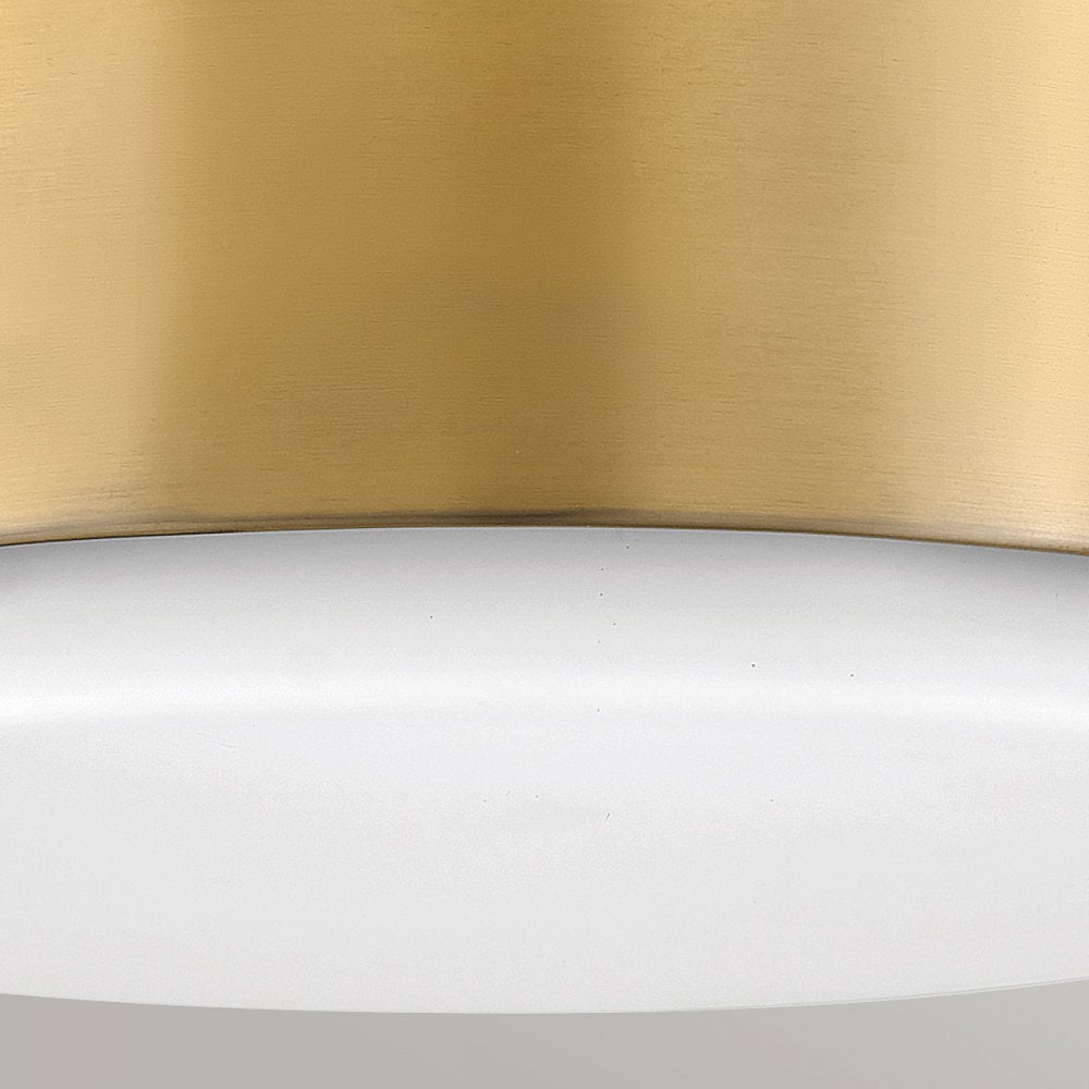Hinkley Lighting HK-CEDRIC-F-S-BR Cedric 2 Light Flush Lacquered Brass