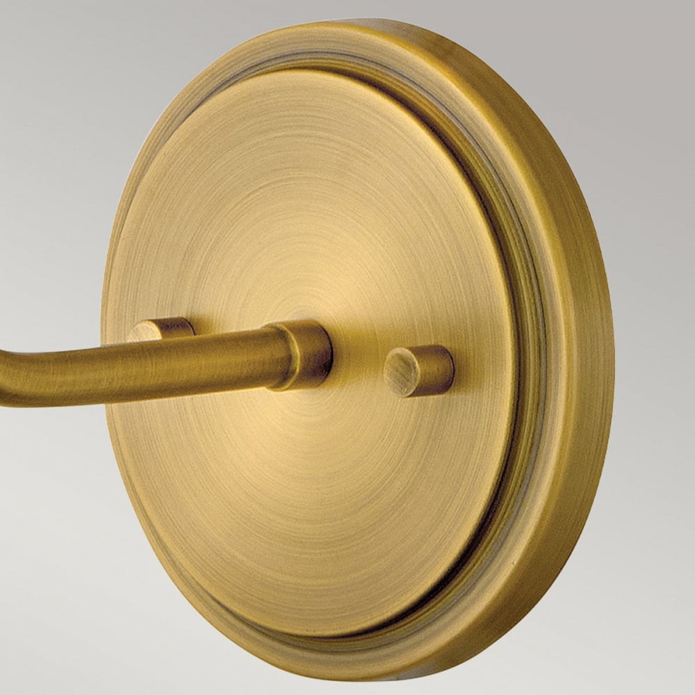 Hinkley Lighting HK-CLARKE1-DBR-OW Clarke 1 Light Wall Light Darkened Brass & Ivory Linen Shade