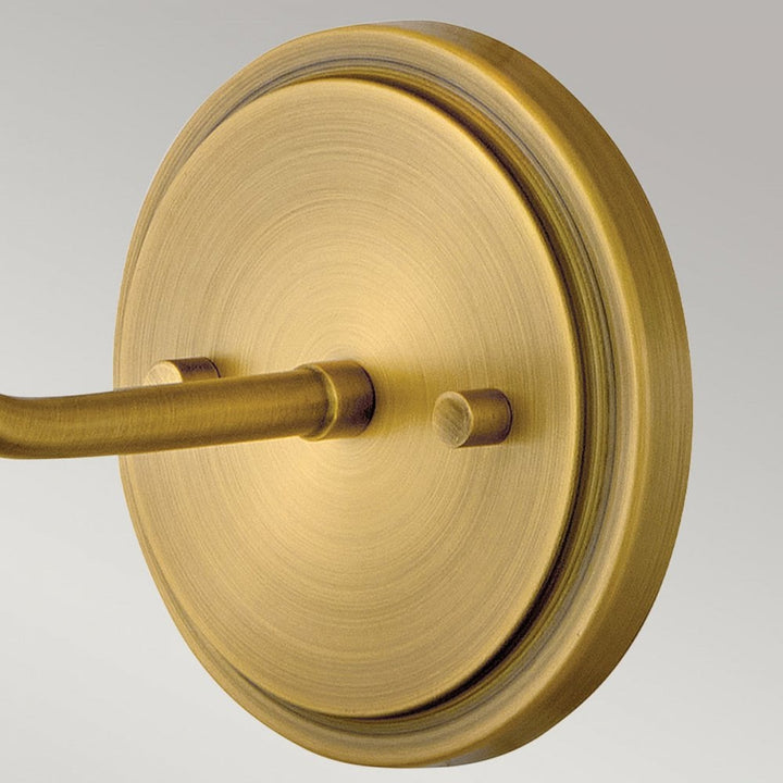 Hinkley Lighting HK-CLARKE1-DBR-OW Clarke 1 Light Wall Light Darkened Brass & Ivory Linen Shade