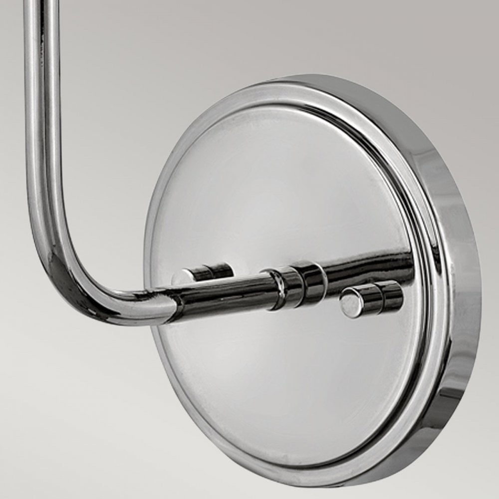 Hinkley Lighting HK-CLARKE1-PN-WH Clarke 1 Light Wall Light Polished Nickel & White Metal Shade