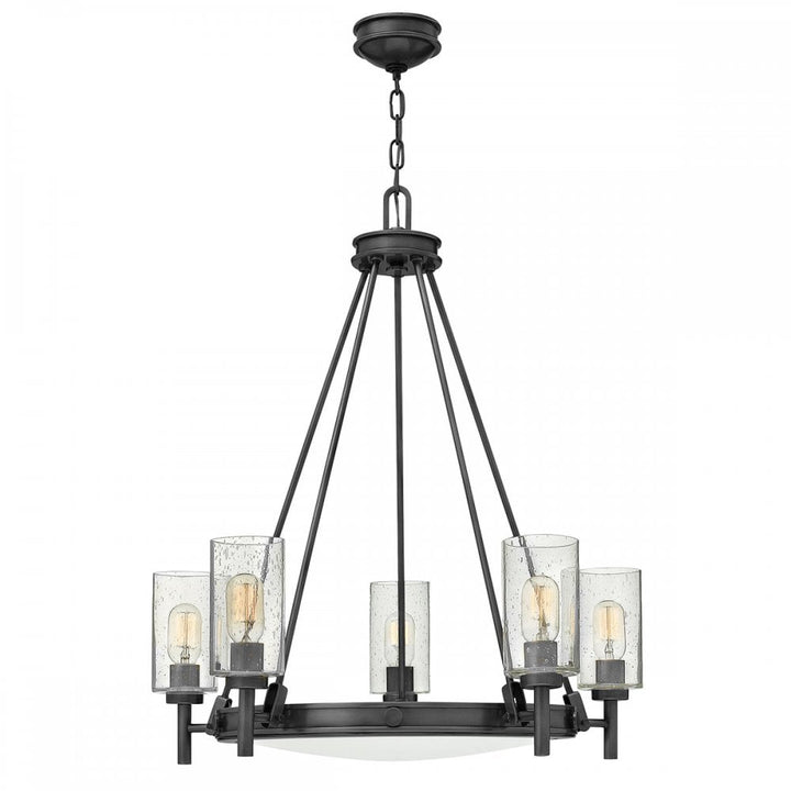 Hinkley Lighting HK-COLLIER5-BX Collier 5 Light Chandelier Black Oxide