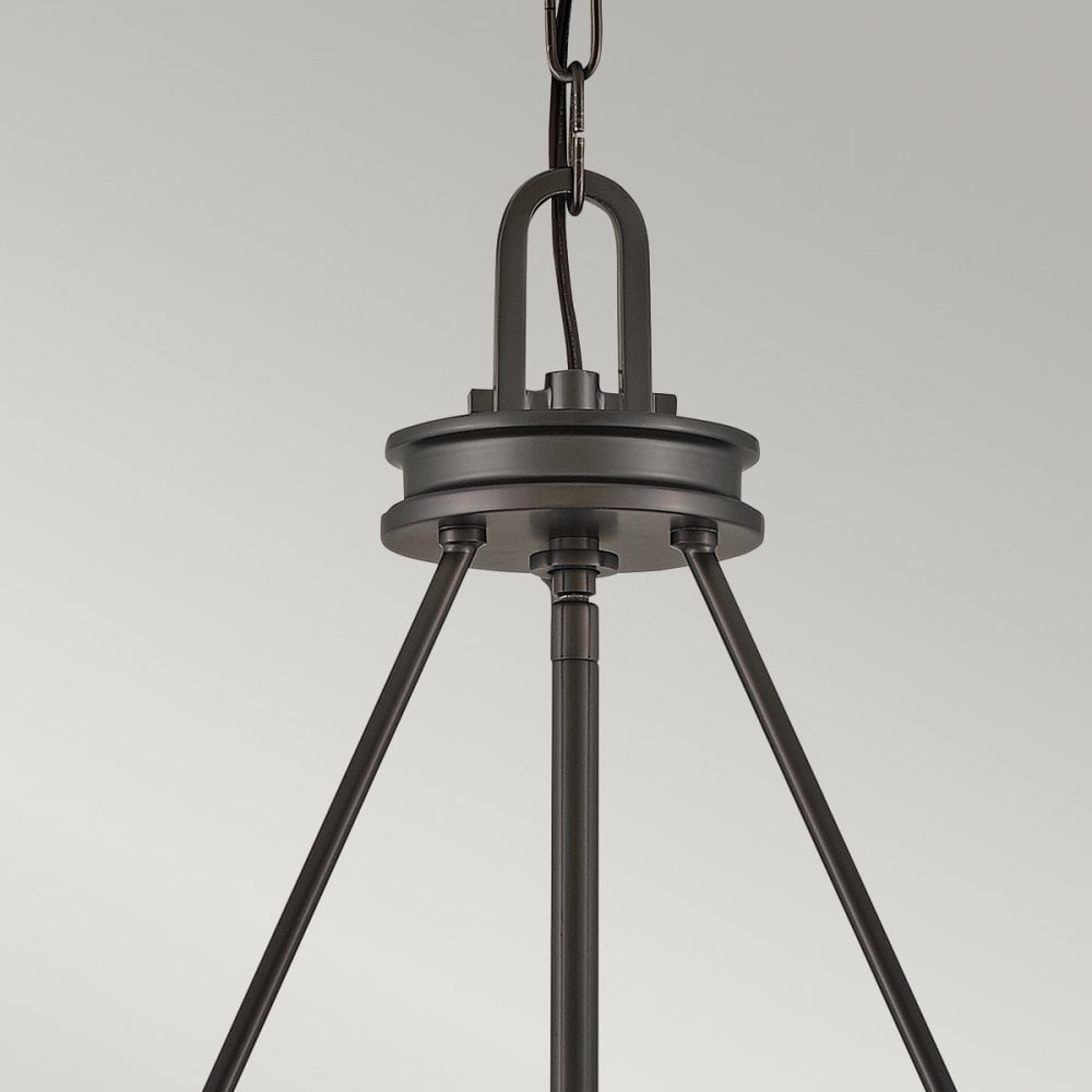 Hinkley Lighting HK-COLLIER5-BX Collier 5 Light Chandelier Black Oxide
