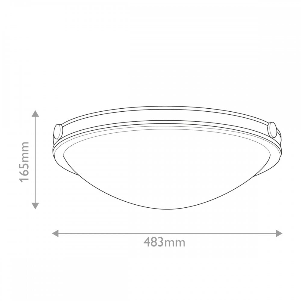 Hinkley Lighting HK-COLLIER-F-M-BX Collier 3 Light Medium Flush Black Oxide