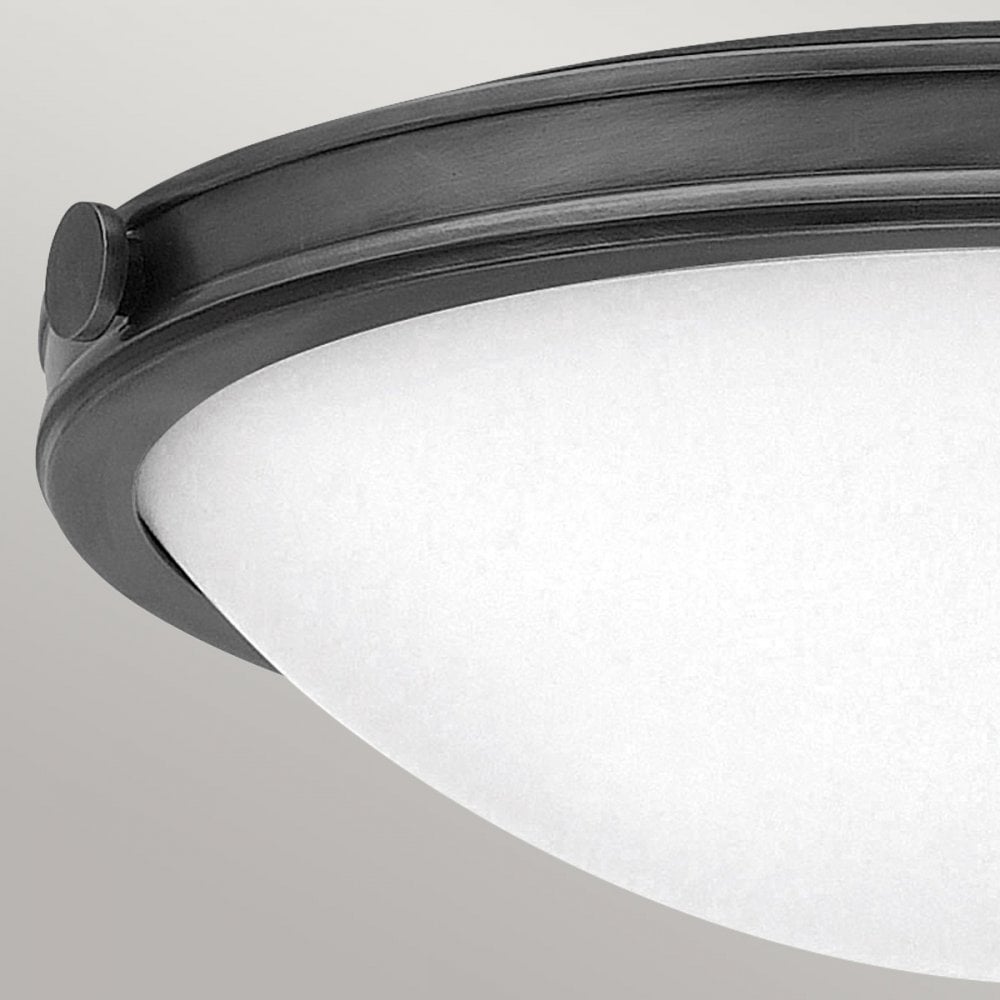 Hinkley Lighting HK-COLLIER-F-M-BX Collier 3 Light Medium Flush Black Oxide