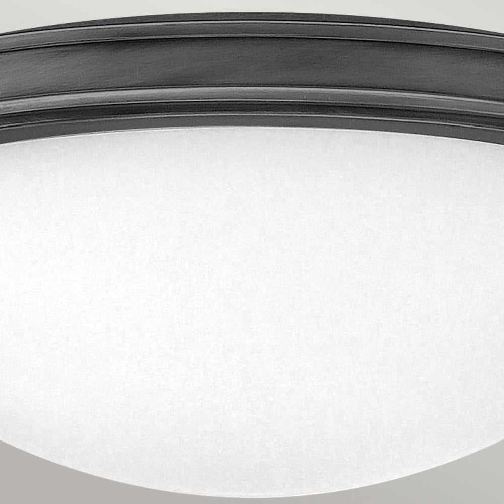 Hinkley Lighting HK-COLLIER-F-M-BX Collier 3 Light Medium Flush Black Oxide