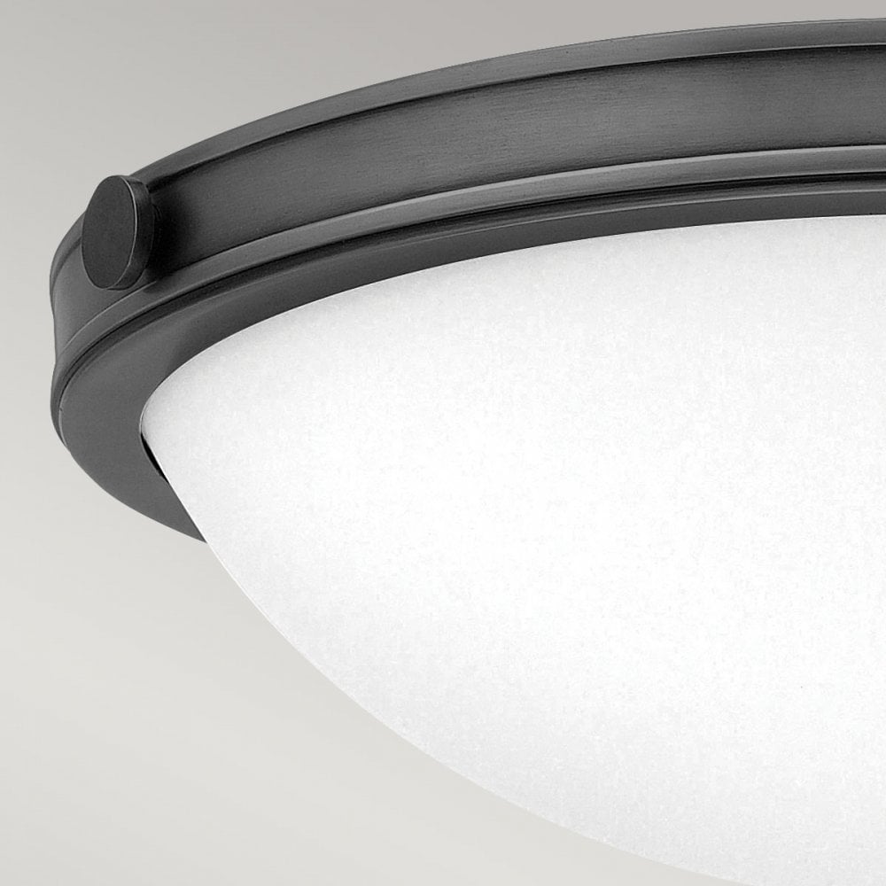 Hinkley Lighting HK-COLLIER-F-S-BX Collier 2 Light Small Flush Black Oxide