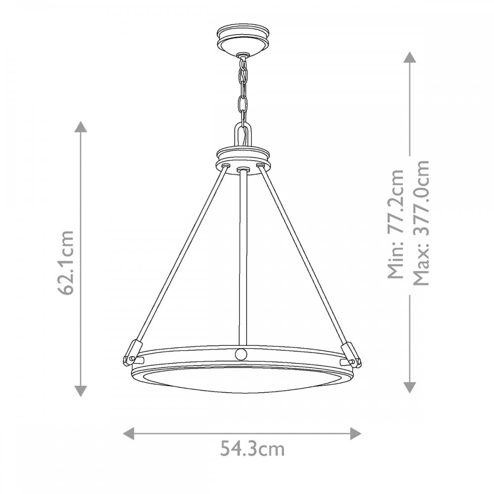 Hinkley Lighting HK-COLLIER-P-BX Collier 4 Light Pendant Black Oxide