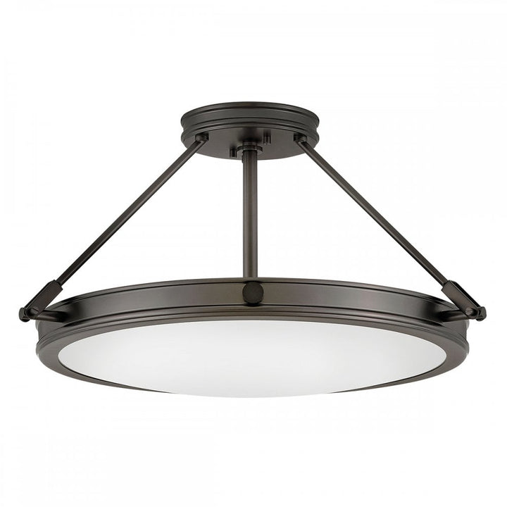 Hinkley Lighting HK-COLLIER-SF-M-BX Collier 4 Light Medium Semi-Flush Black Oxide
