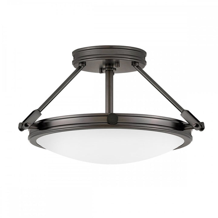 Hinkley Lighting HK-COLLIER-SF-S-BX Collier 3 Light Small Semi-Flush Black Oxide